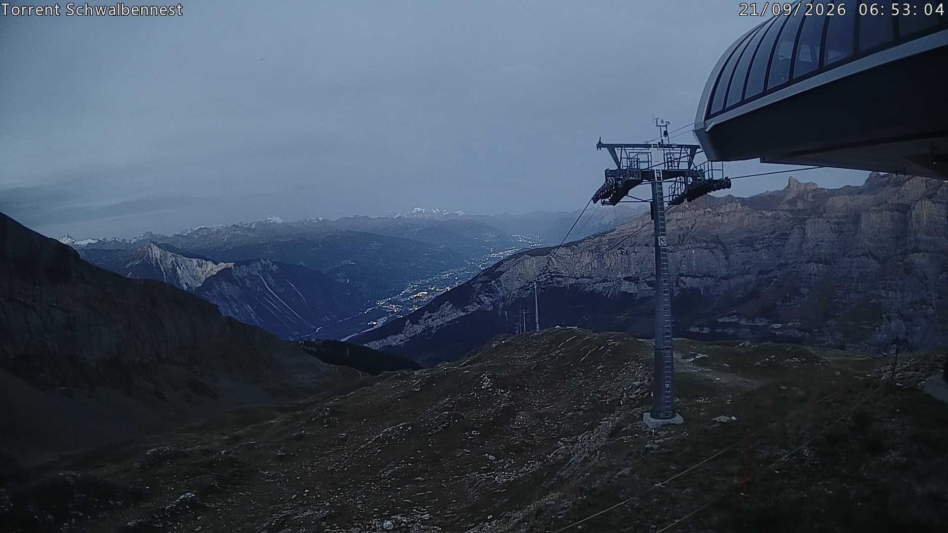 Archived image Webcam Schwalbennest- Leukerbad