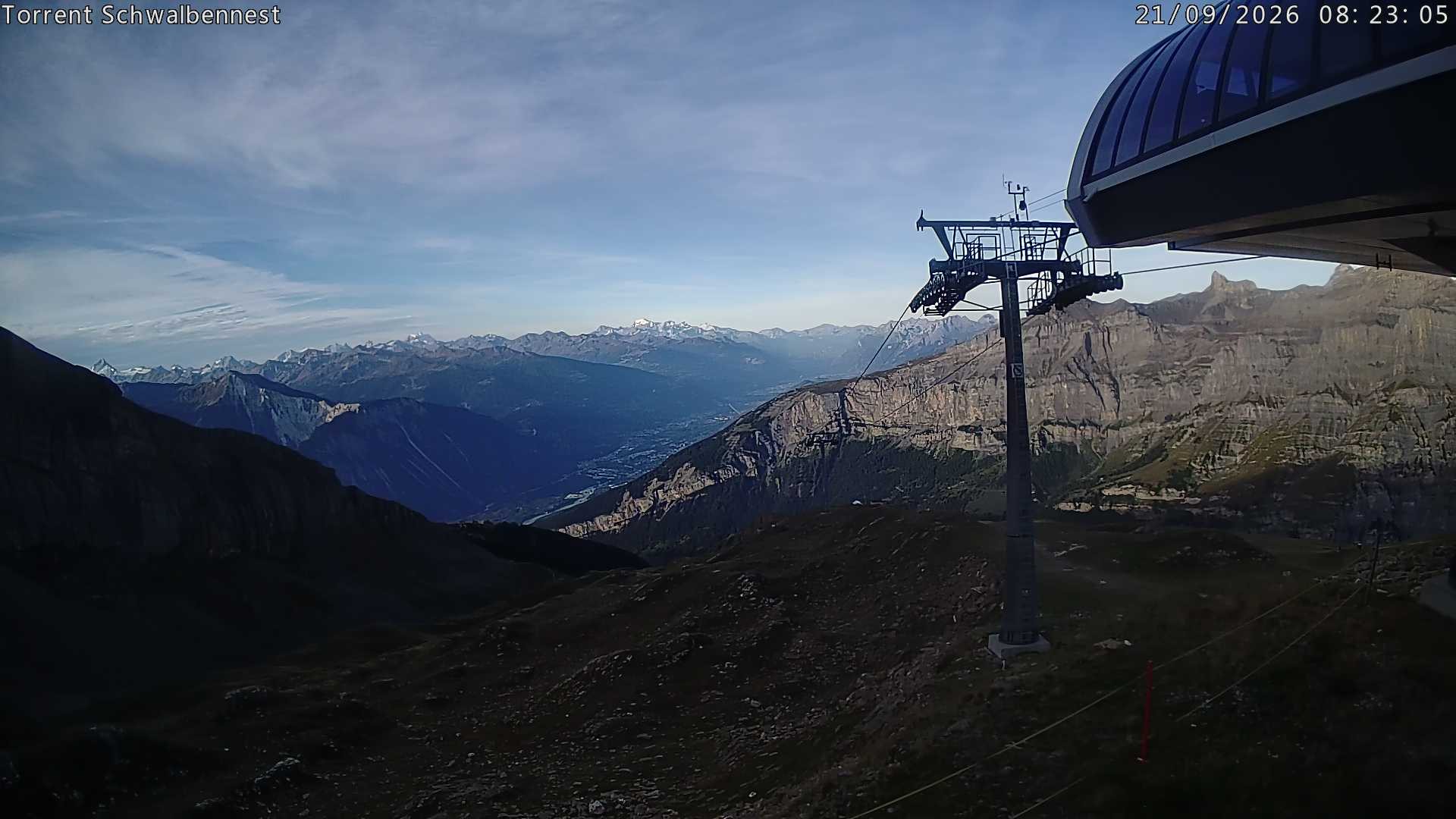 Archived image Webcam Schwalbennest- Leukerbad