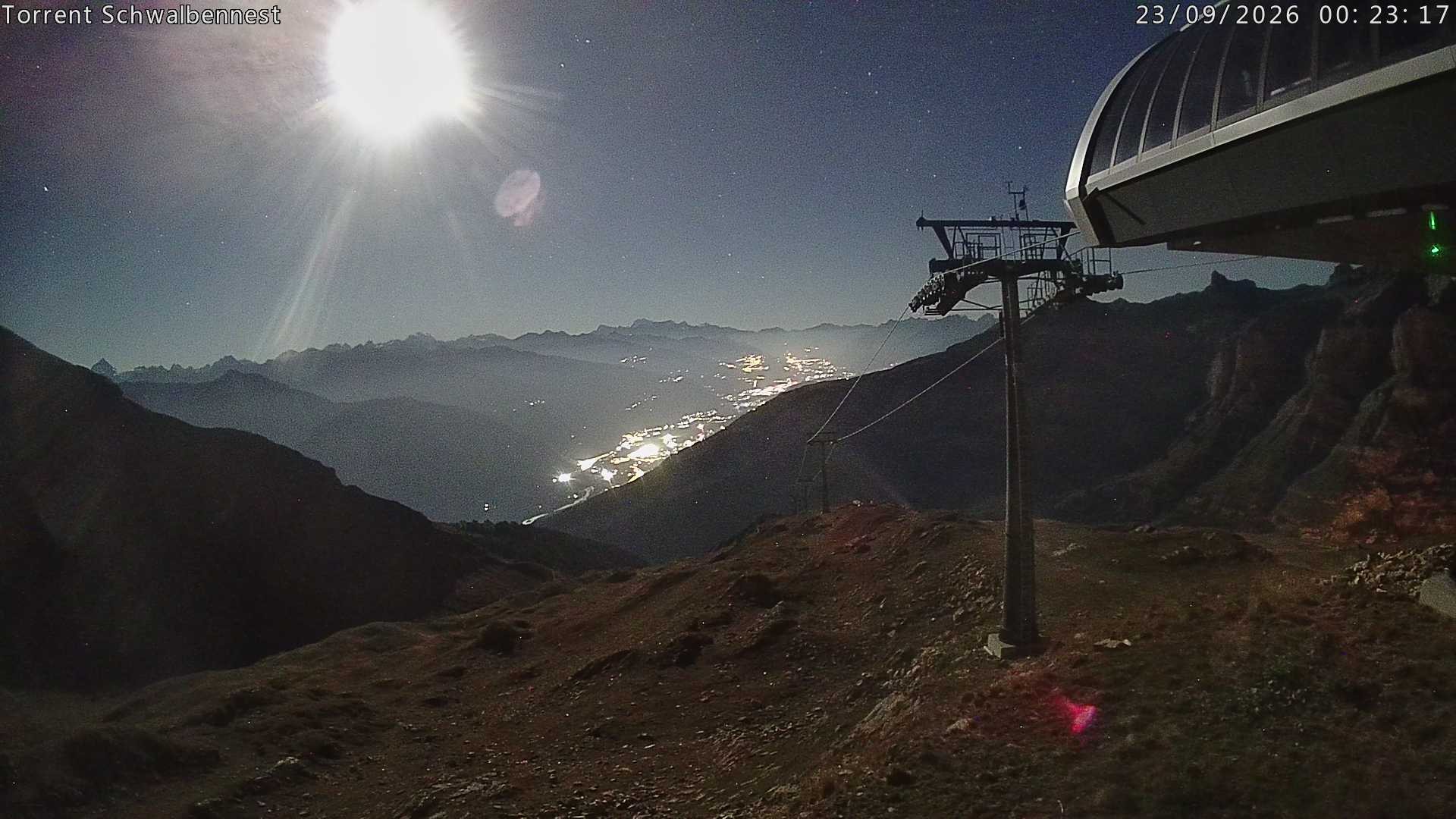 Archived image Webcam Schwalbennest- Leukerbad