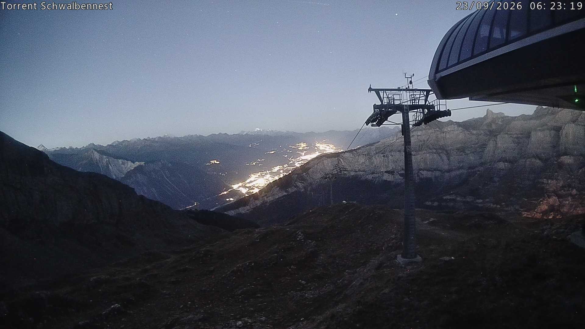 Archived image Webcam Schwalbennest- Leukerbad