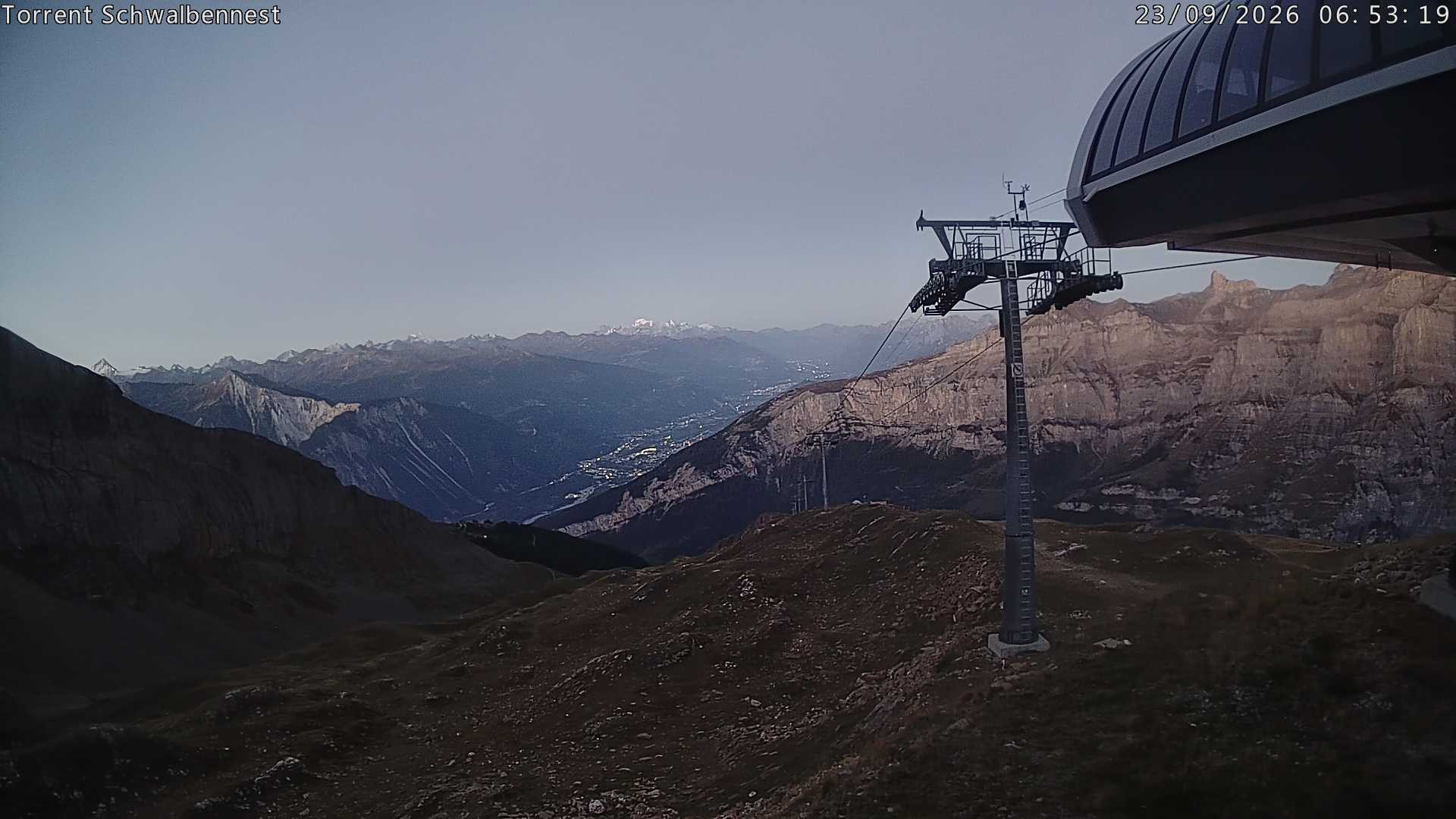 Archived image Webcam Schwalbennest- Leukerbad