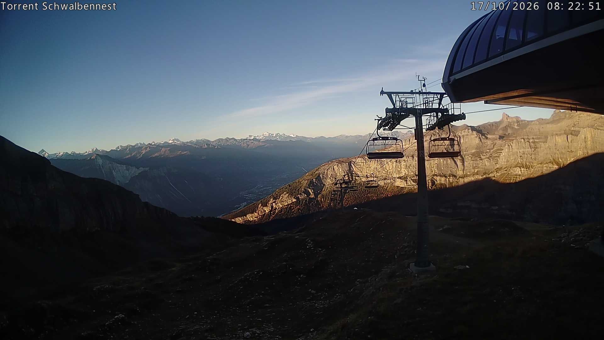 Archived image Webcam Schwalbennest- Leukerbad