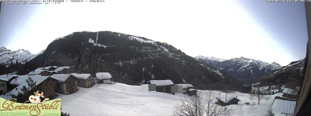 Archived image Webcam Restaurant Bodmenstübli in Bodmen, Leukerbad