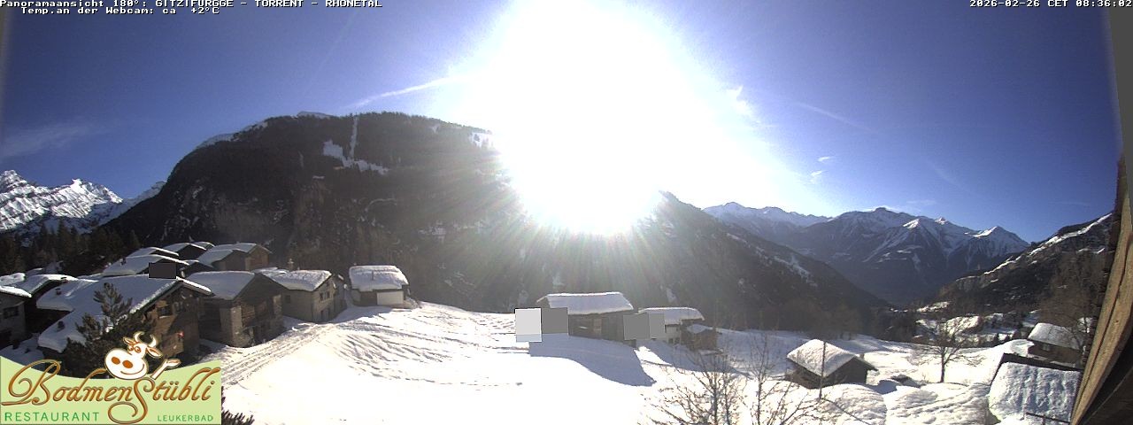 Archived image Webcam Restaurant Bodmenstübli in Bodmen, Leukerbad