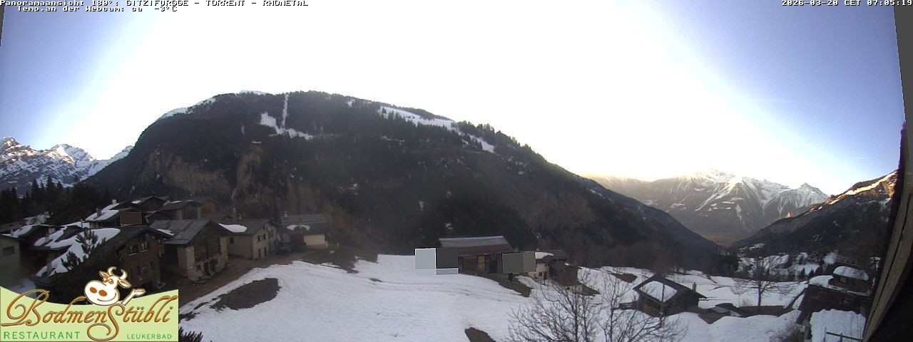 Archived image Webcam Restaurant Bodmenstübli in Bodmen, Leukerbad
