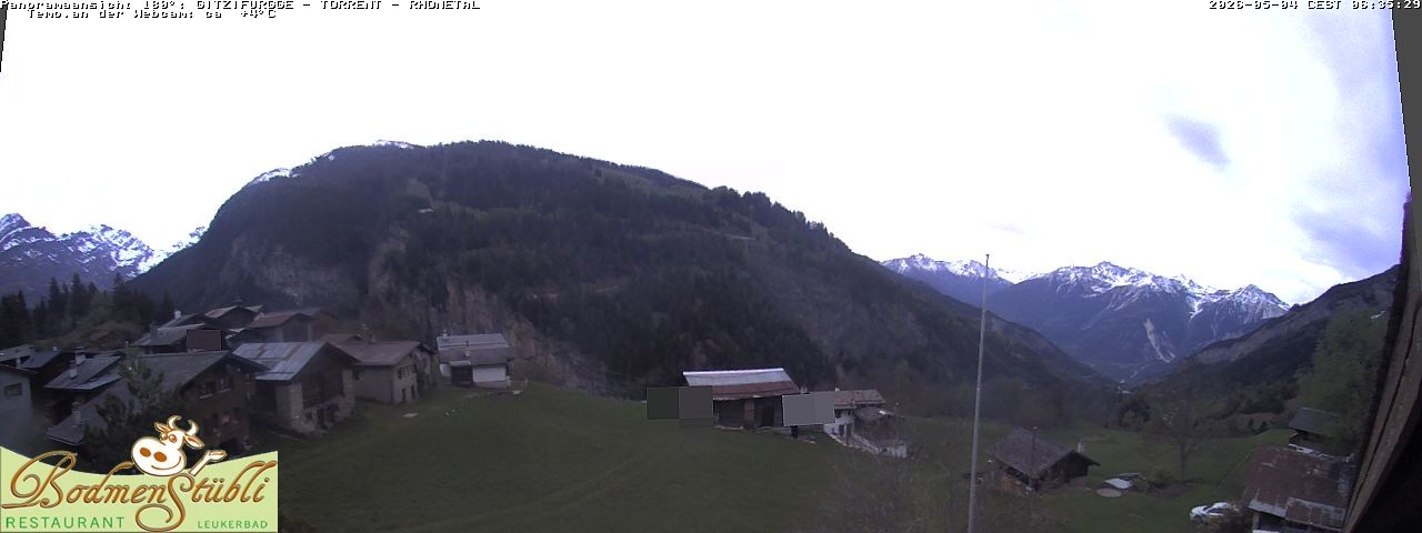 Archived image Webcam Restaurant Bodmenstübli in Bodmen, Leukerbad