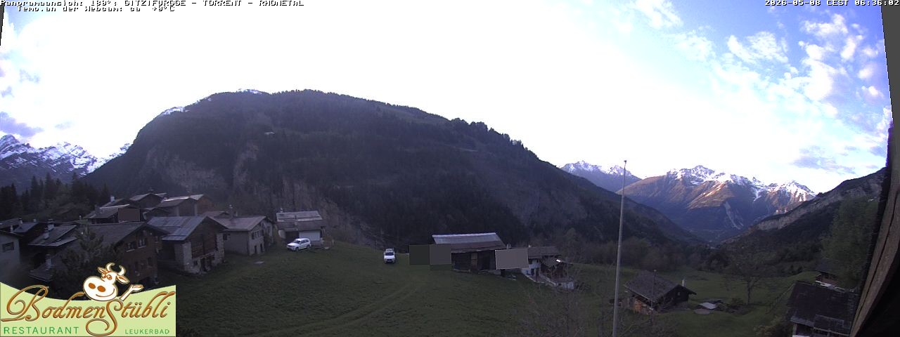 Archived image Webcam Restaurant Bodmenstübli in Bodmen, Leukerbad