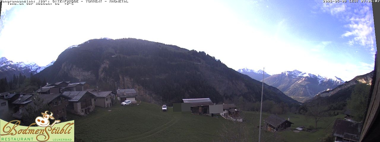 Archived image Webcam Restaurant Bodmenstübli in Bodmen, Leukerbad