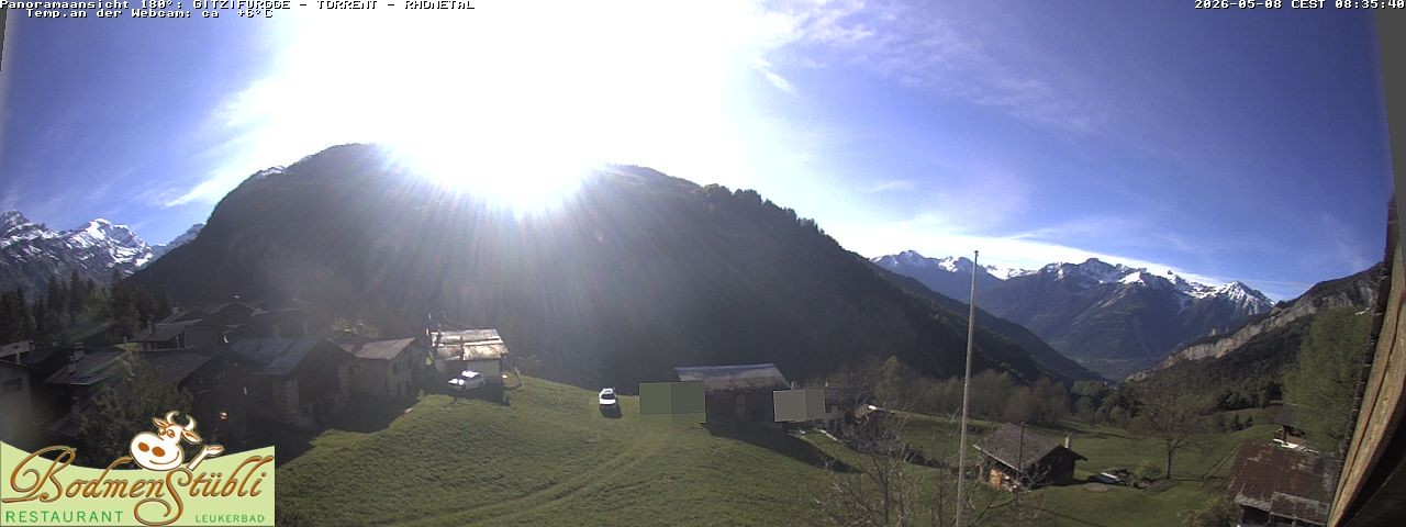 Archived image Webcam Restaurant Bodmenstübli in Bodmen, Leukerbad