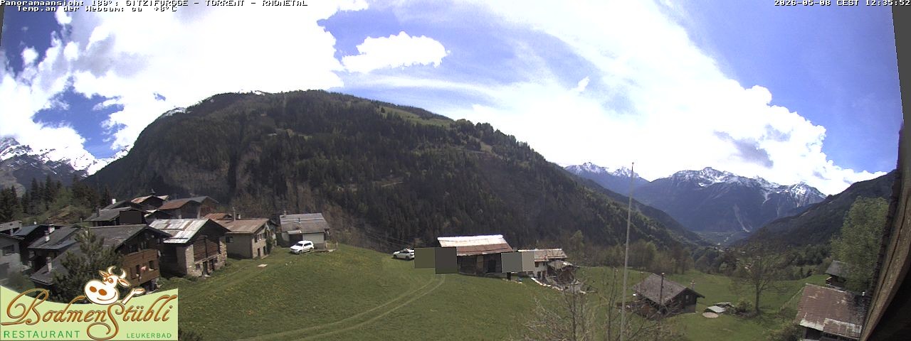 Archived image Webcam Restaurant Bodmenstübli in Bodmen, Leukerbad