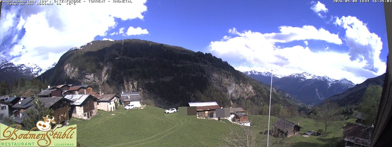 Archived image Webcam Restaurant Bodmenstübli in Bodmen, Leukerbad