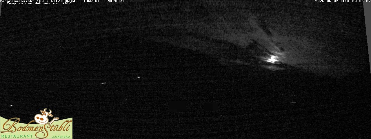 Archived image Webcam Restaurant Bodmenstübli in Bodmen, Leukerbad