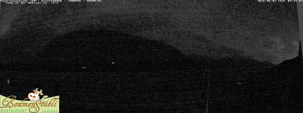 Archived image Webcam Restaurant Bodmenstübli in Bodmen, Leukerbad