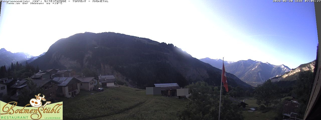 Archived image Webcam Restaurant Bodmenstübli in Bodmen, Leukerbad