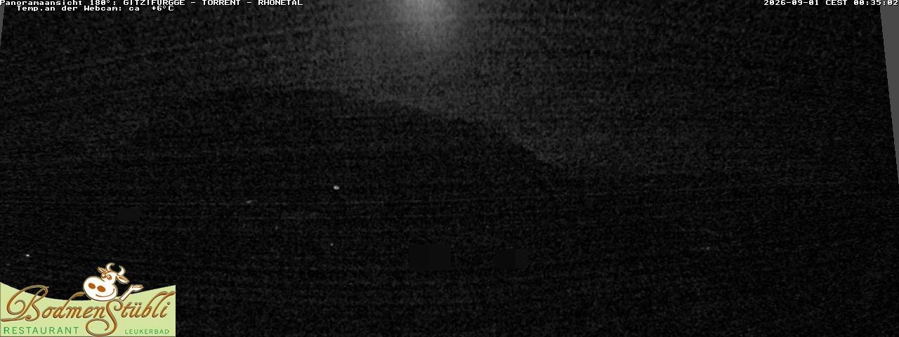 Archived image Webcam Restaurant Bodmenstübli in Bodmen, Leukerbad