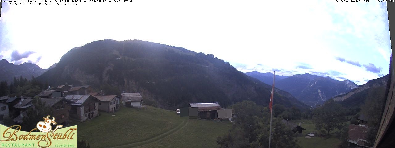 Archived image Webcam Restaurant Bodmenstübli in Bodmen, Leukerbad