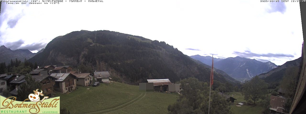 Archived image Webcam Restaurant Bodmenstübli in Bodmen, Leukerbad