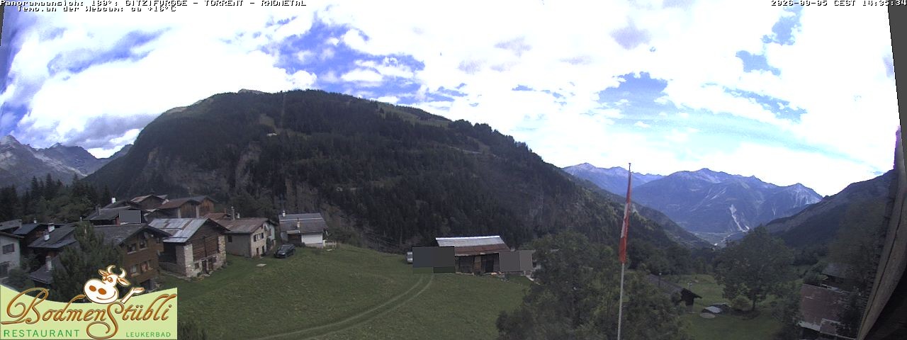 Archived image Webcam Restaurant Bodmenstübli in Bodmen, Leukerbad