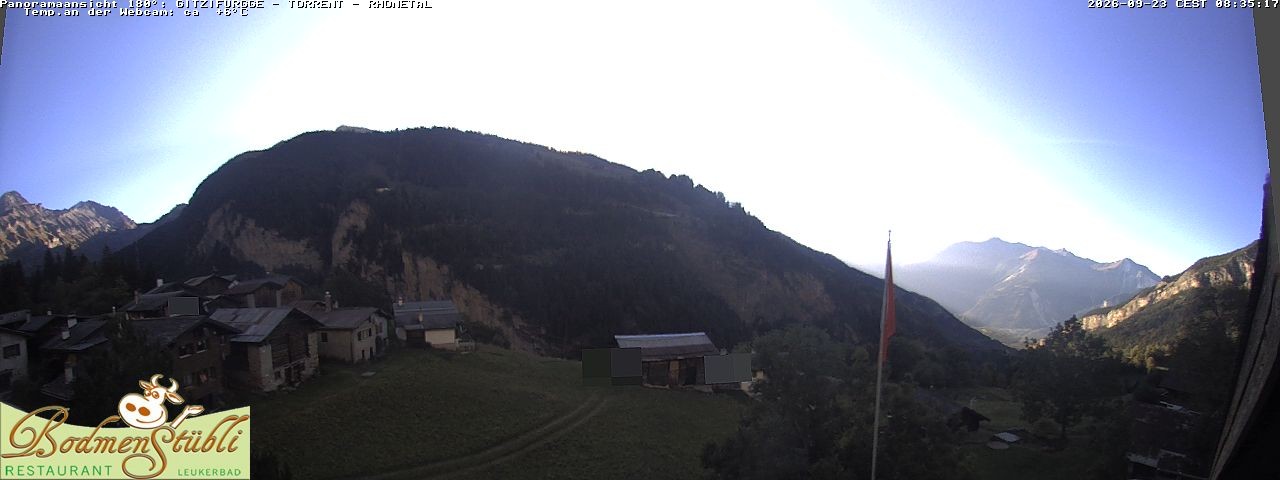 Archived image Webcam Restaurant Bodmenstübli in Bodmen, Leukerbad