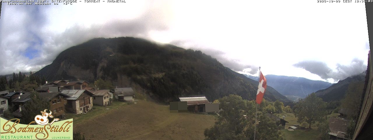 Archived image Webcam Restaurant Bodmenstübli in Bodmen, Leukerbad