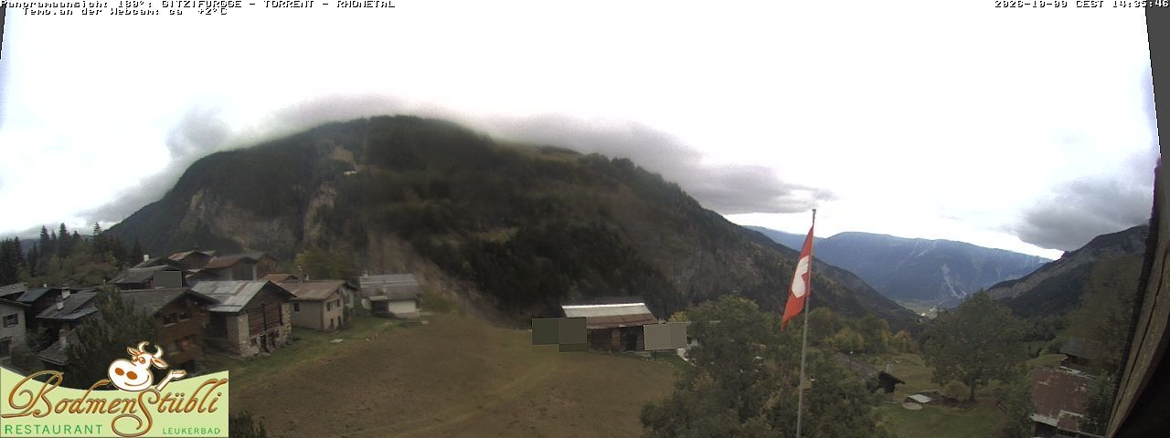 Archived image Webcam Restaurant Bodmenstübli in Bodmen, Leukerbad