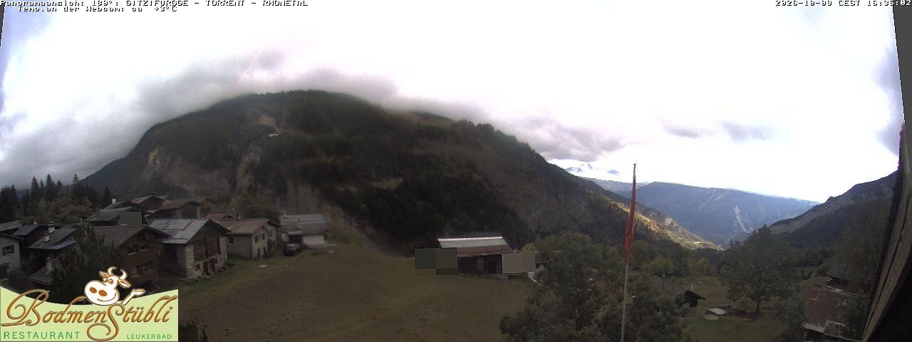 Archived image Webcam Restaurant Bodmenstübli in Bodmen, Leukerbad