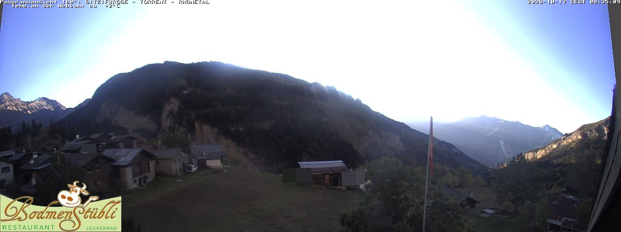Archived image Webcam Restaurant Bodmenstübli in Bodmen, Leukerbad