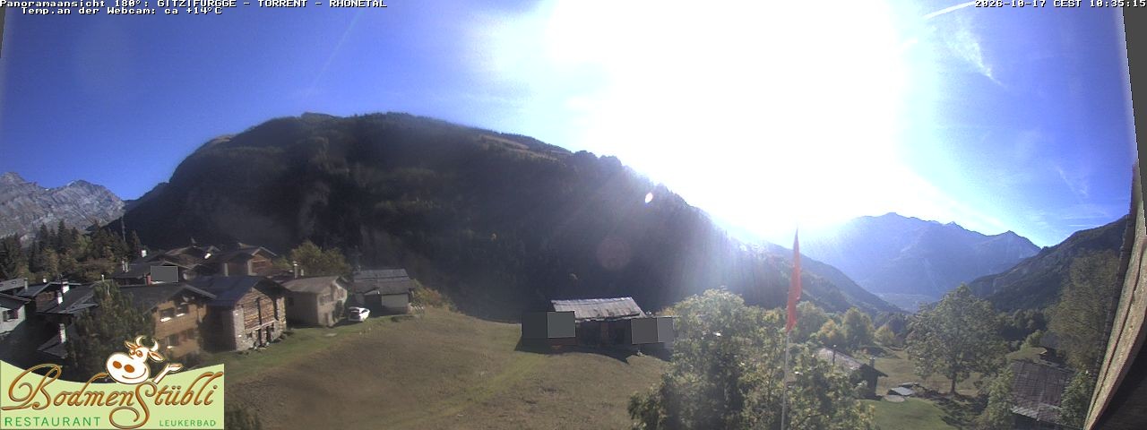 Archived image Webcam Restaurant Bodmenstübli in Bodmen, Leukerbad