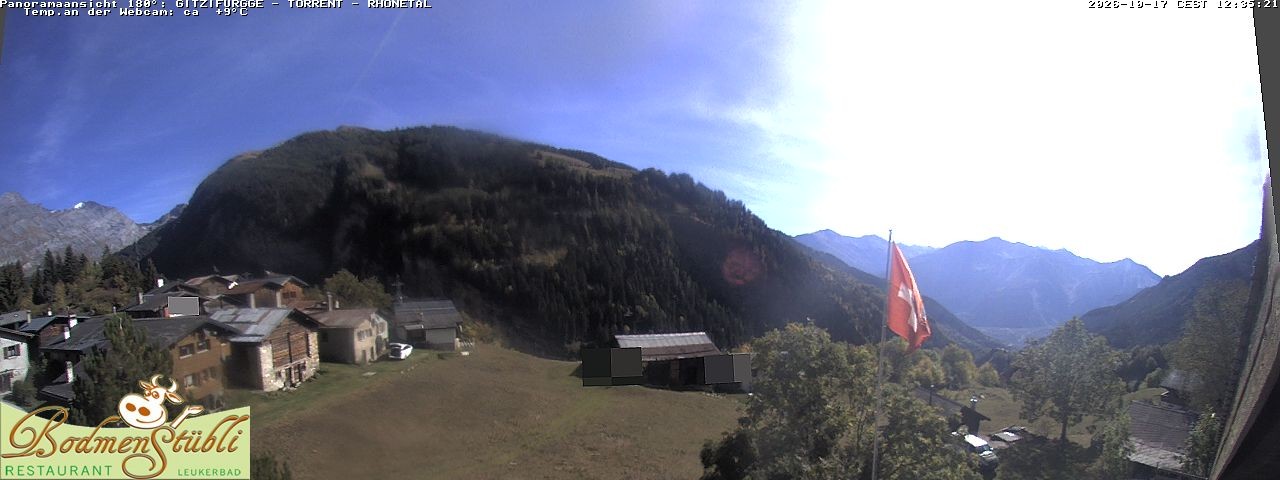Archived image Webcam Restaurant Bodmenstübli in Bodmen, Leukerbad