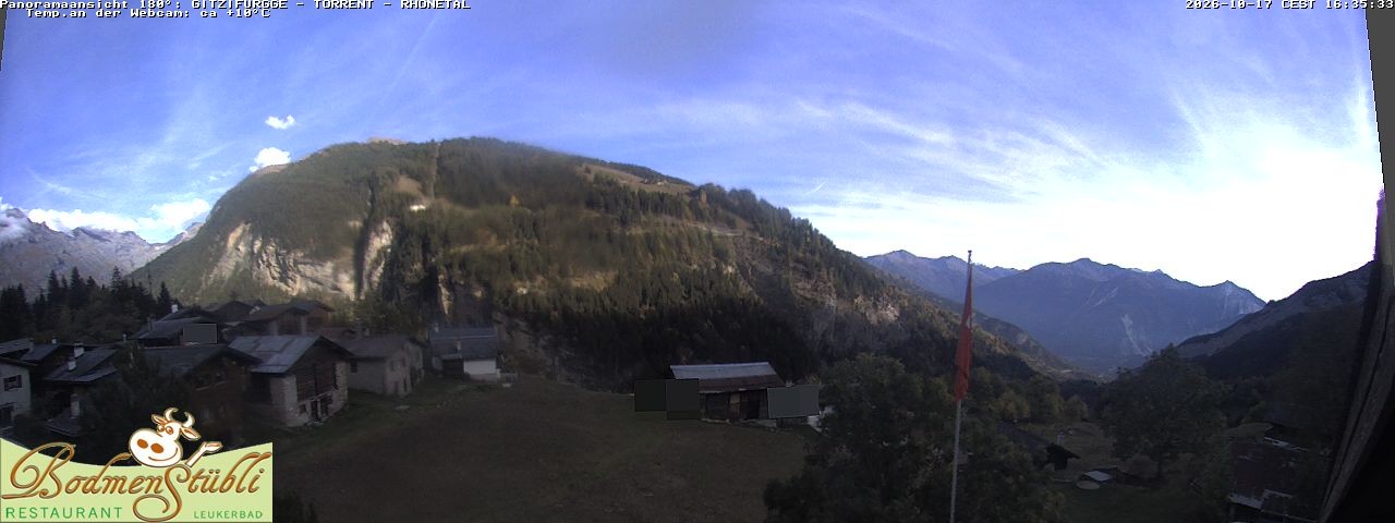 Archived image Webcam Restaurant Bodmenstübli in Bodmen, Leukerbad