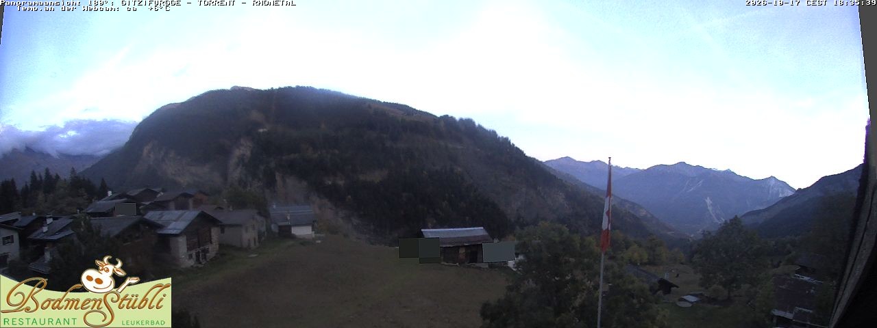 Archived image Webcam Restaurant Bodmenstübli in Bodmen, Leukerbad