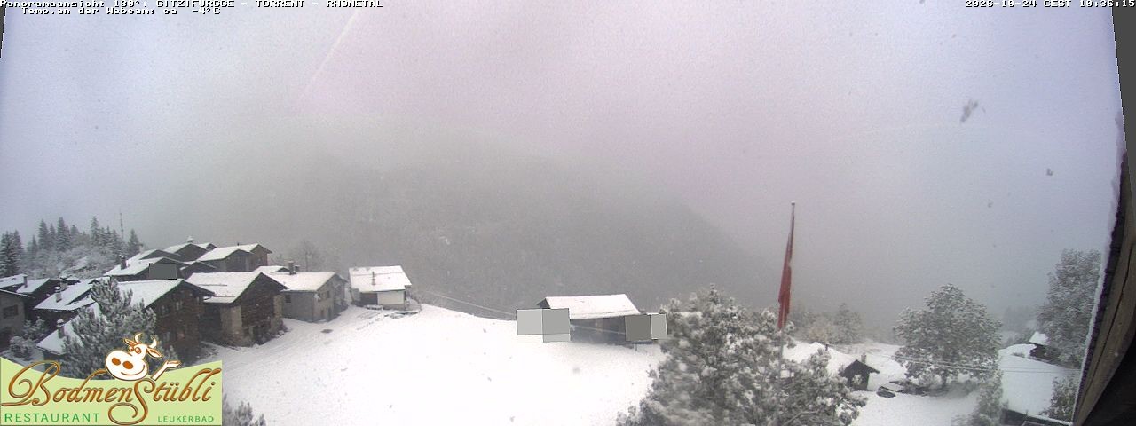 Archived image Webcam Restaurant Bodmenstübli in Bodmen, Leukerbad