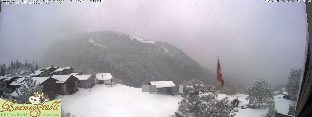 Archived image Webcam Restaurant Bodmenstübli in Bodmen, Leukerbad