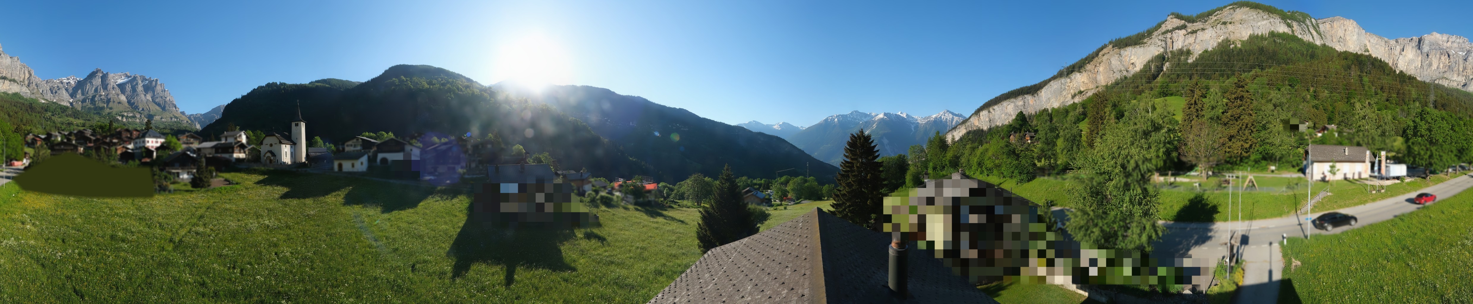 Archiv Foto Webcam Leukerbad: Dorf Inden