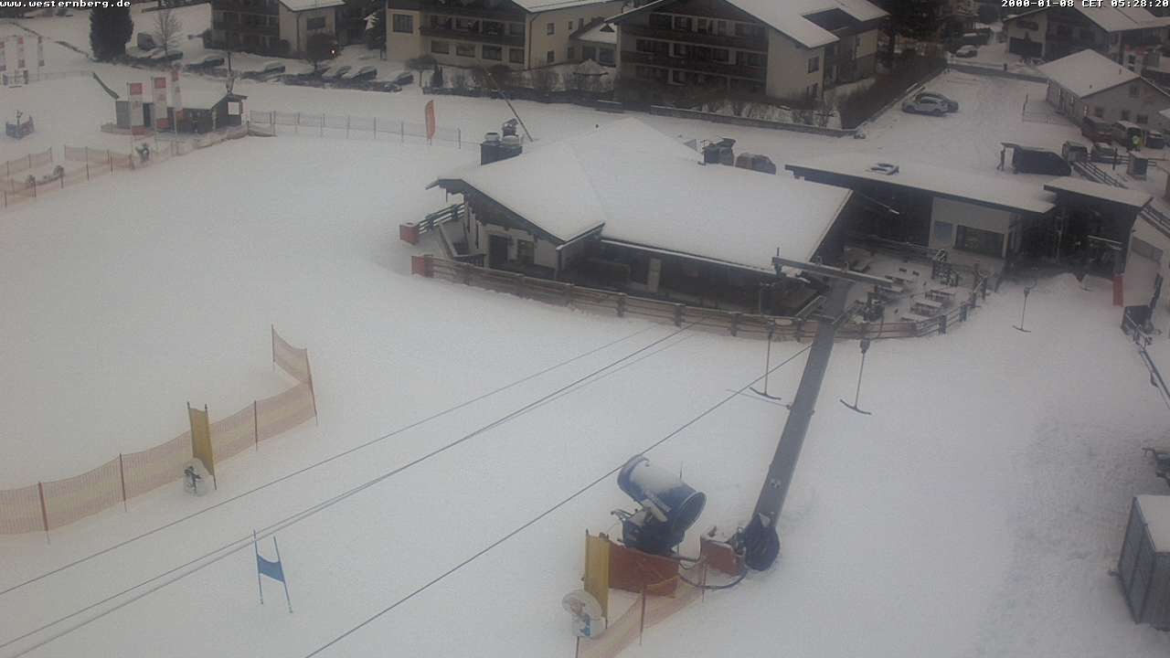 Archiv Foto Webcam Ruhpolding: Wirtshaus und Talstation Lift Westernberg