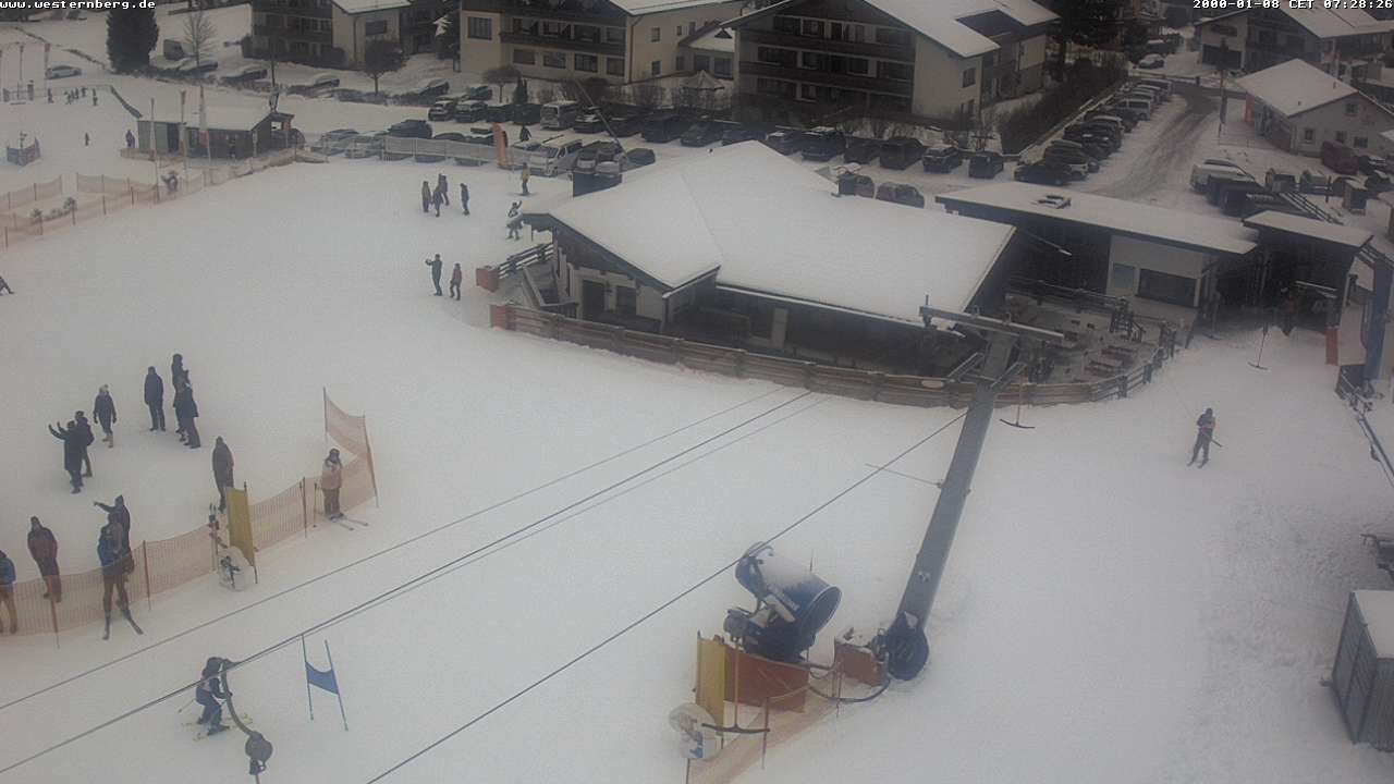 Archiv Foto Webcam Ruhpolding: Wirtshaus und Talstation Lift Westernberg