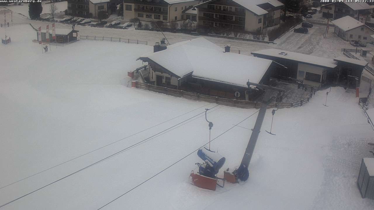 Archiv Foto Webcam Ruhpolding: Wirtshaus und Talstation Lift Westernberg