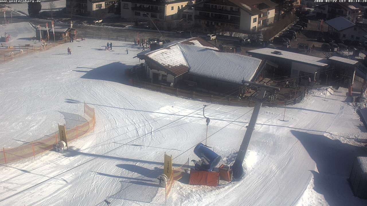 Archiv Foto Webcam Ruhpolding: Wirtshaus und Talstation Lift Westernberg