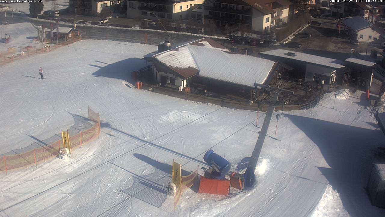 Archiv Foto Webcam Ruhpolding: Wirtshaus und Talstation Lift Westernberg