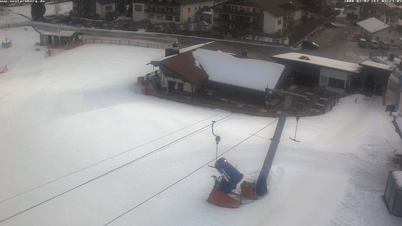 Archiv Foto Webcam Ruhpolding: Wirtshaus und Talstation Lift Westernberg