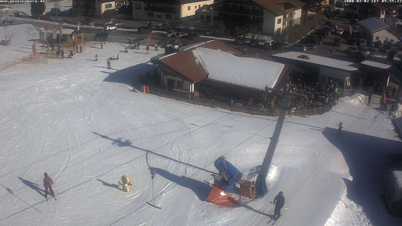 Archiv Foto Webcam Ruhpolding: Wirtshaus und Talstation Lift Westernberg