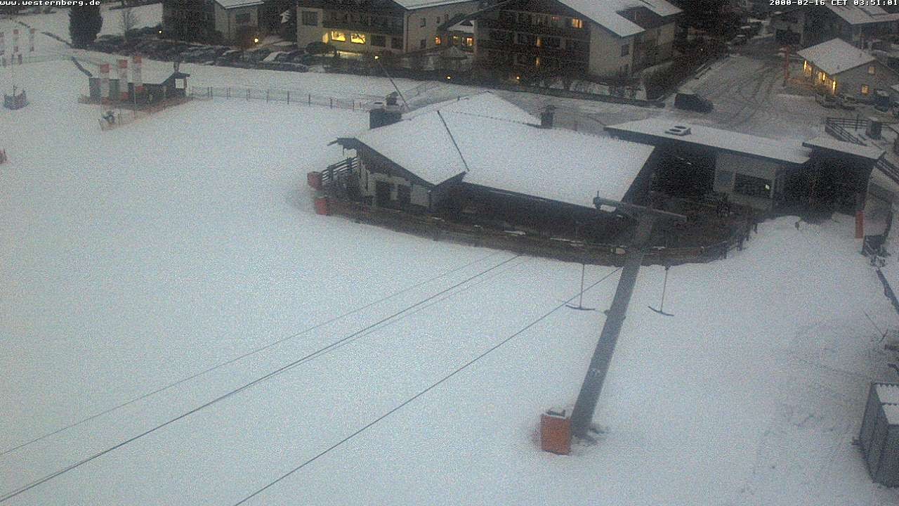 Archiv Foto Webcam Ruhpolding: Wirtshaus und Talstation Lift Westernberg