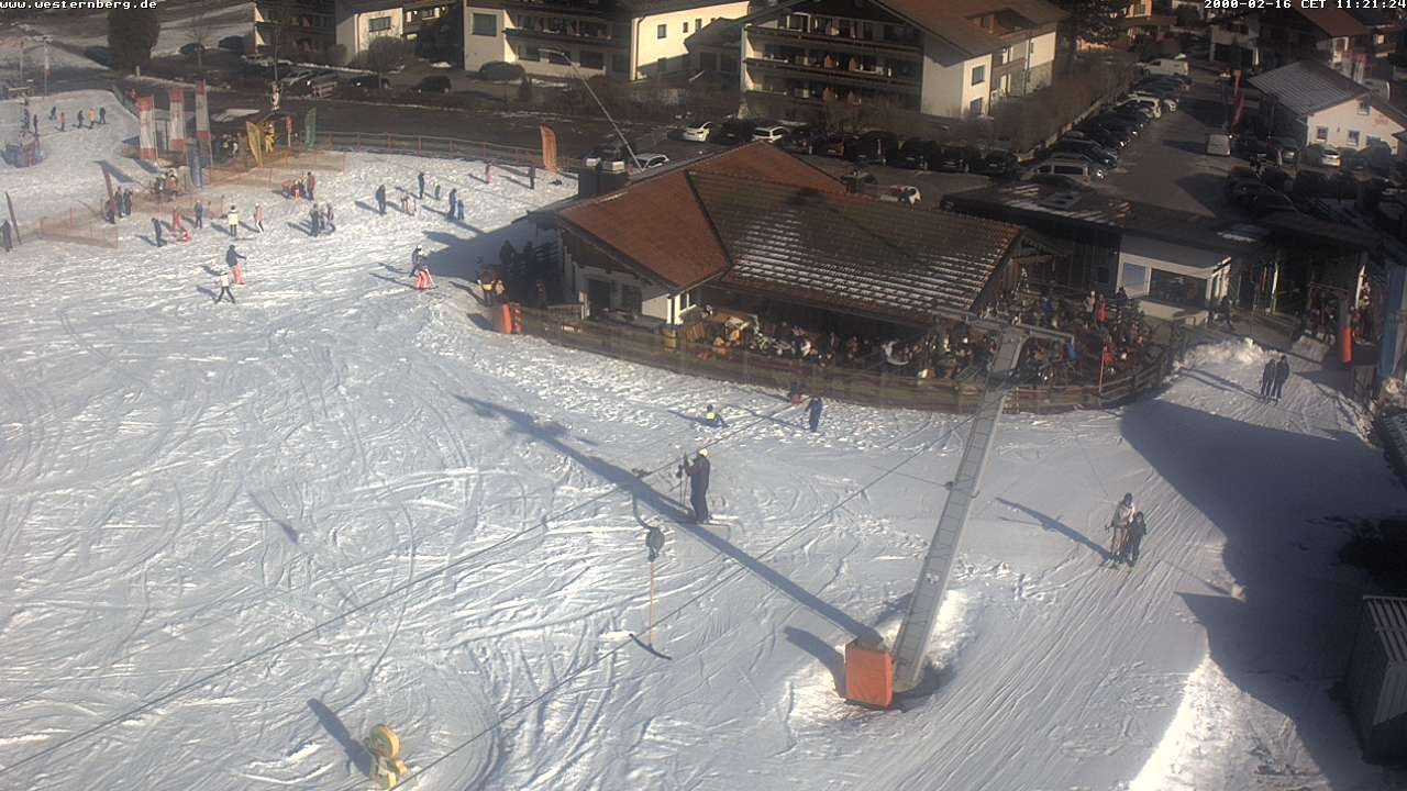 Archiv Foto Webcam Ruhpolding: Wirtshaus und Talstation Lift Westernberg