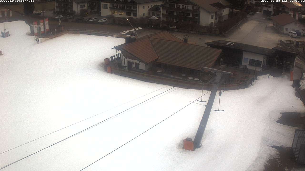 Archiv Foto Webcam Ruhpolding: Wirtshaus und Talstation Lift Westernberg