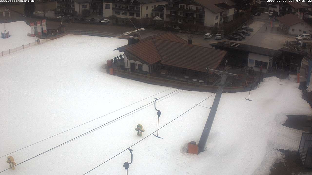 Archiv Foto Webcam Ruhpolding: Wirtshaus und Talstation Lift Westernberg