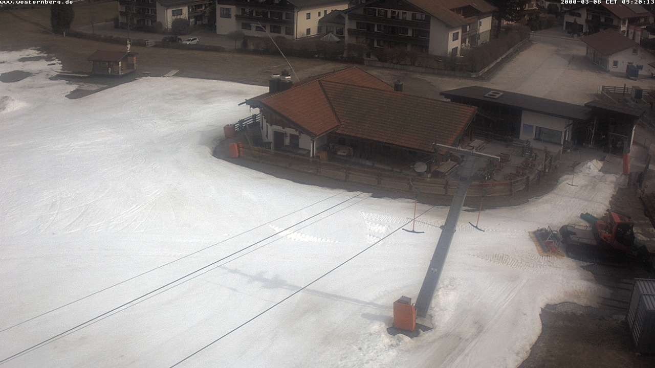 Archiv Foto Webcam Ruhpolding: Wirtshaus und Talstation Lift Westernberg