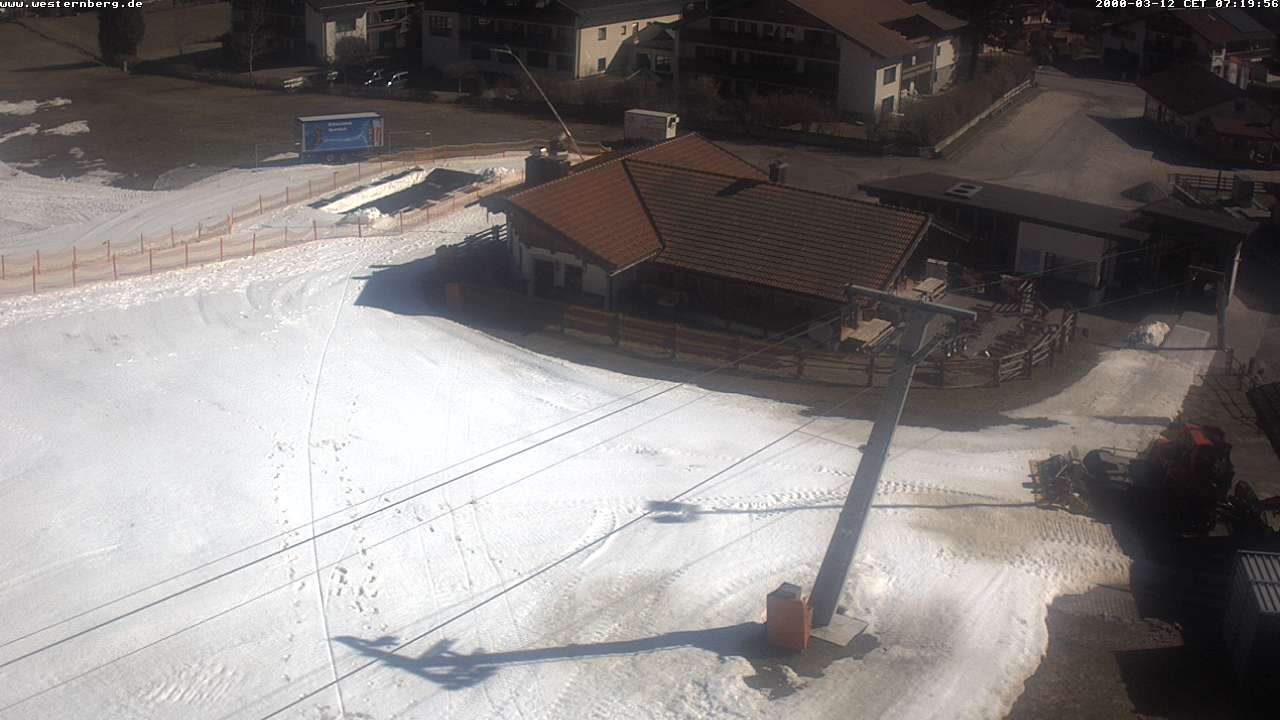 Archiv Foto Webcam Ruhpolding: Wirtshaus und Talstation Lift Westernberg