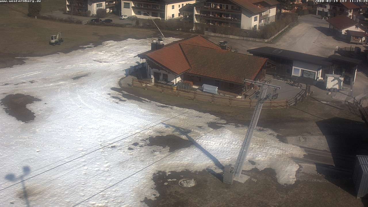 Archiv Foto Webcam Ruhpolding: Wirtshaus und Talstation Lift Westernberg