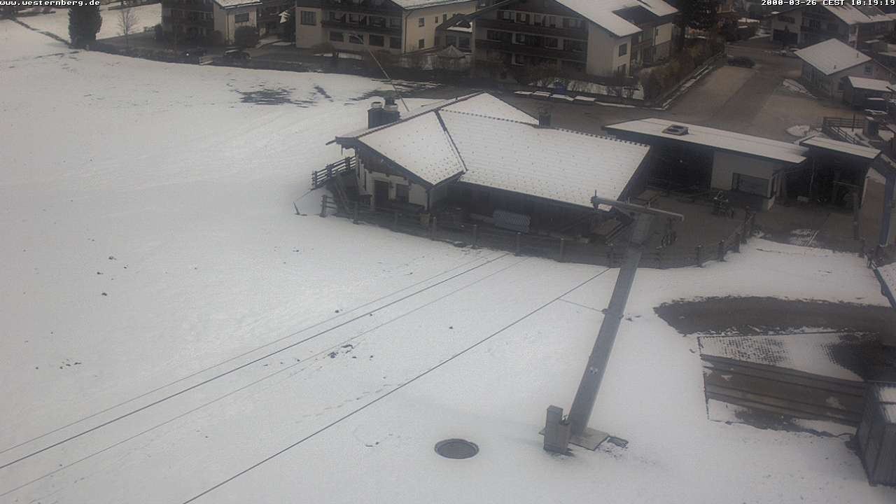 Archiv Foto Webcam Ruhpolding: Wirtshaus und Talstation Lift Westernberg