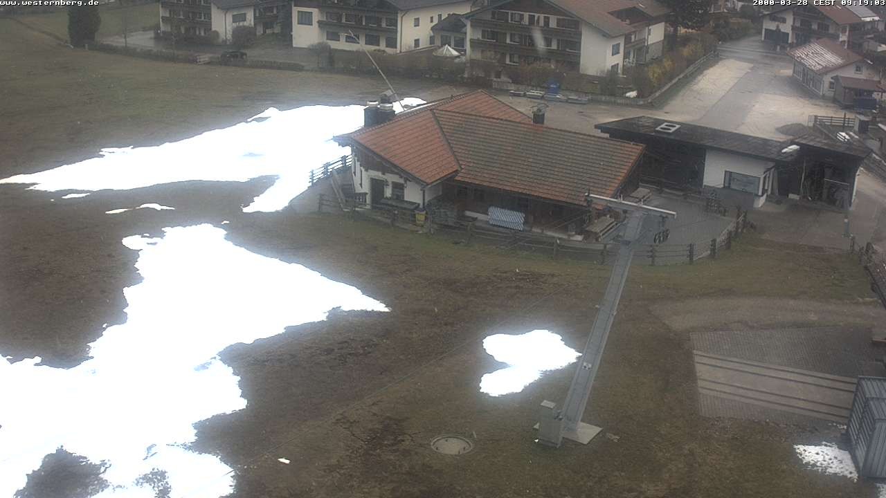 Archiv Foto Webcam Ruhpolding: Wirtshaus und Talstation Lift Westernberg